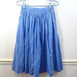 HAMMERSCHMID TRACHTEN Dirndl Skirt Blue White Full